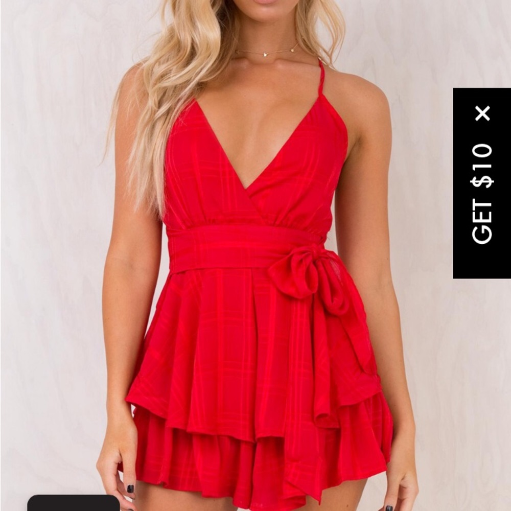 Red romper